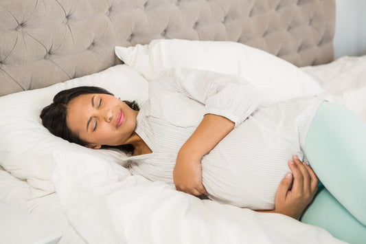 Pregnant woman sleeping